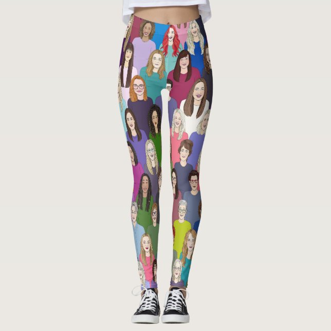 leggings de damas y feministas (Anverso)