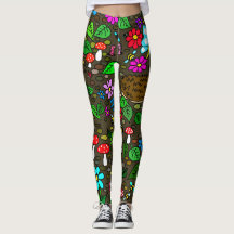 Leggings de dibujos animados de jardín