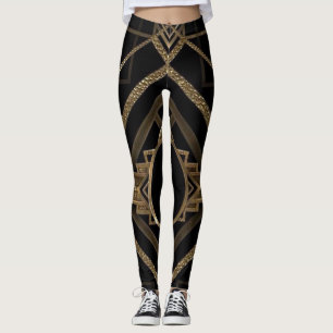Leggings de diseño Art Deco