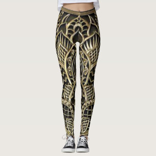 Leggings de diseño Art Déco para mujer