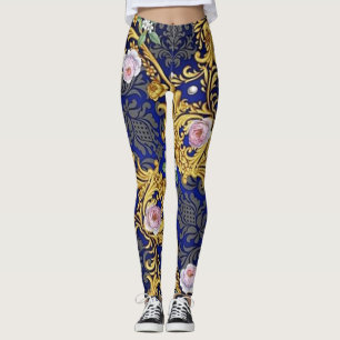Leggings de diseño barroco para mujer