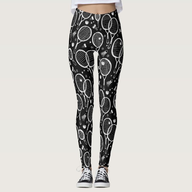 Leggings de diseño de bádminton (Anverso)
