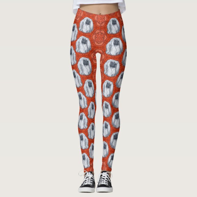 Leggings de diseño de pequinés (Anverso)