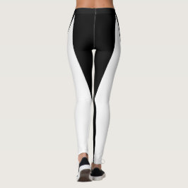 Leggings de Dos Colores Shape & Curves - Negro y B