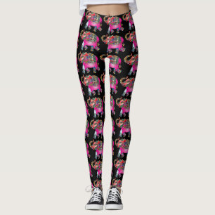 leggings de elefantes ornamentales