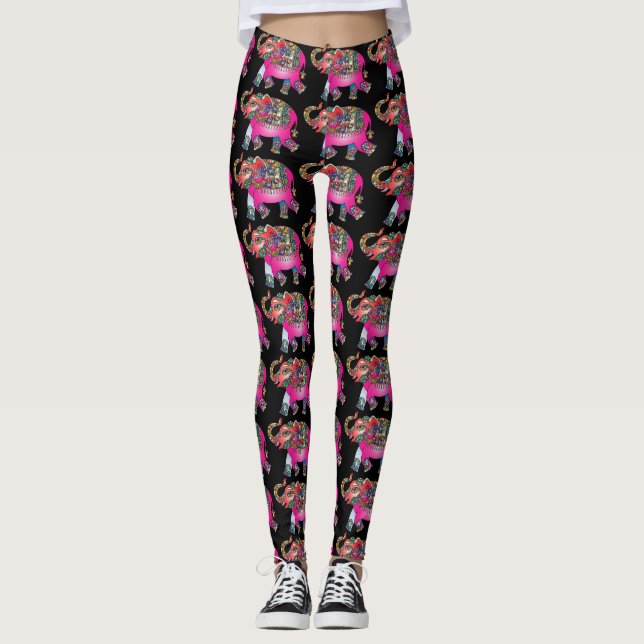 leggings de elefantes ornamentales (Anverso)