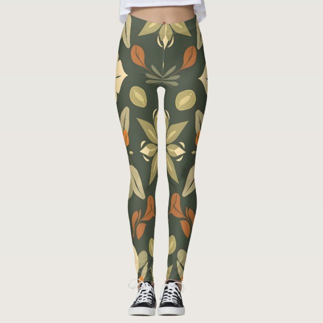Leggings de elementos naturales orgánicos (Anverso)