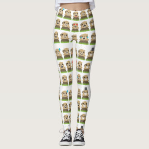 leggings de emojis de fogueo