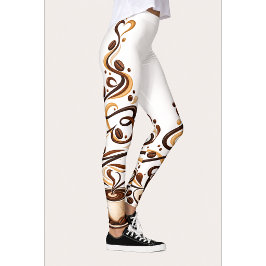 Leggings de Entrenamiento de Café para Mujeres
