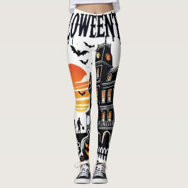 Leggings de escenas espeluznantes de la ciudad de