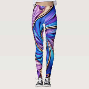 leggings de espiral vívida