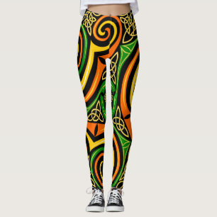 leggings de espirales celtas