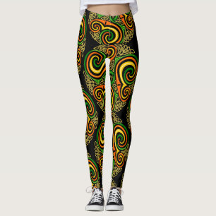 leggings de espirales celtas