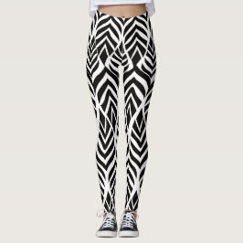 Leggings de estampado de animales de safari abstra