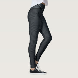 Leggings de estilo deportivo de fibra de carbono o