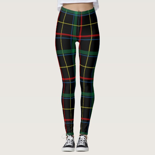 leggings de estrán de plaid (Anverso)