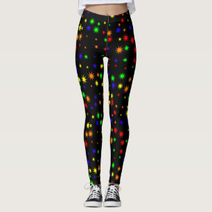 leggings de estrellas de arte pop