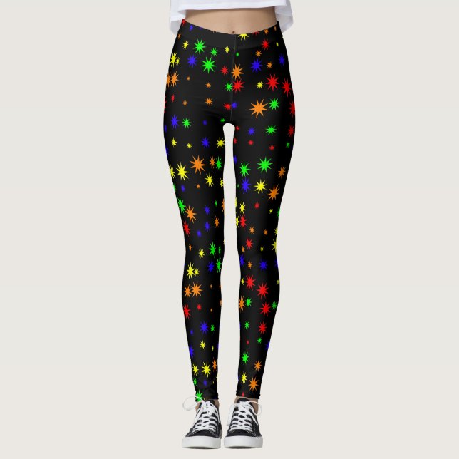 leggings de estrellas de arte pop (Anverso)