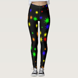 leggings de estrellas de arte pop