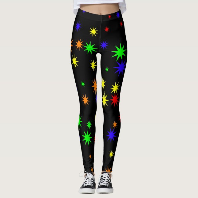 leggings de estrellas de arte pop (Anverso)