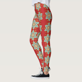 Leggings de estrellas de vacaciones - Diseño de ad