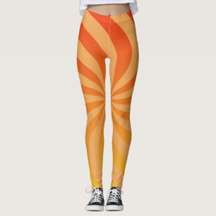 Leggings de explosión de naranja