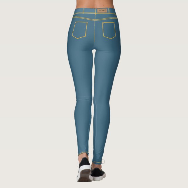 Leggings de Falso Vaquero Azul (Reverso)