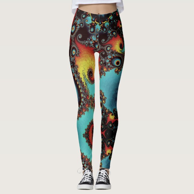 Leggings de fantasía fractal (Anverso)