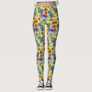 leggings de flores