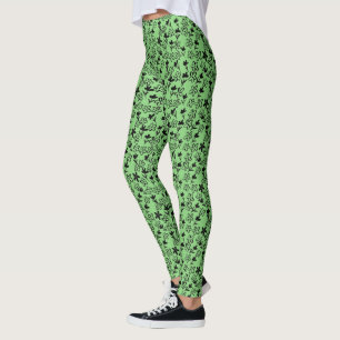 leggings de flores
