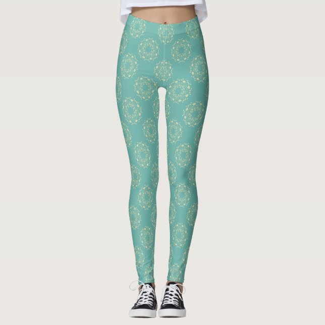 leggings de flores de época antigua (Anverso)
