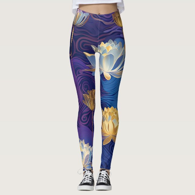 leggings de flores de loto (Anverso)