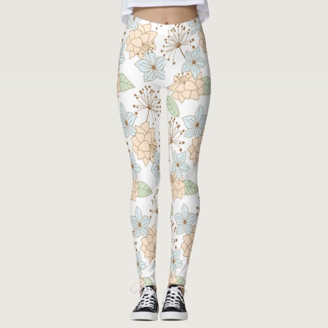 leggings de flores primaverales (Anverso)