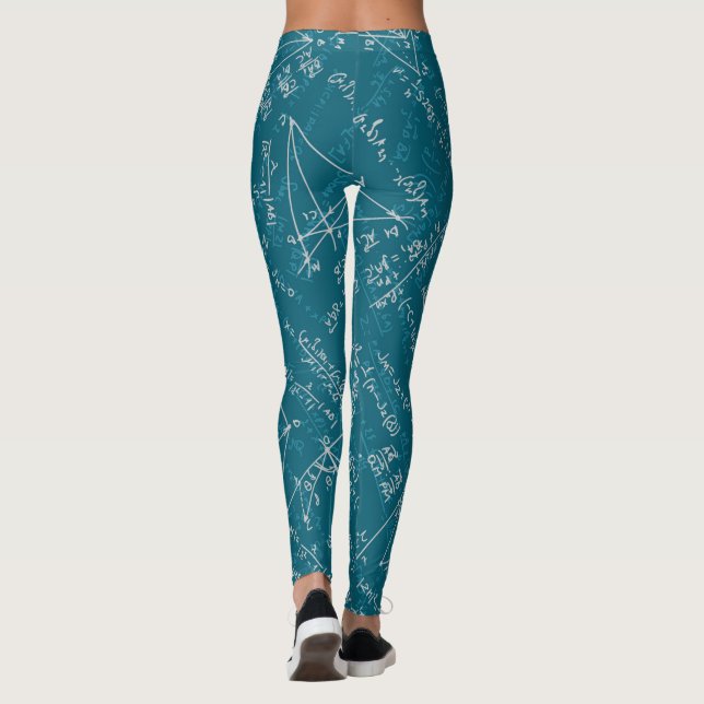 leggings de fórmulas matemáticas (Reverso)