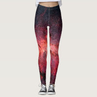 leggings de galaxia roja