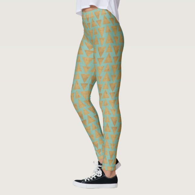 Leggings De Geo | modelos al aire libre del oro y del (Izquierda)