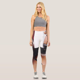 Leggings de gimnasia capris de mujer de alto deseo