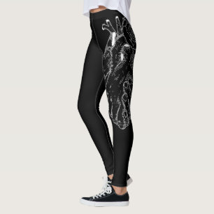 Leggings de gimnasio deportivas con boceto moderno