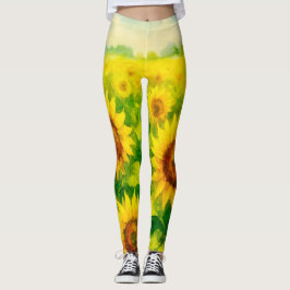 Leggings de girasol