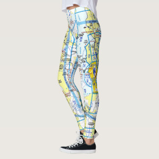 leggings de gráfico de ruta de Seattle