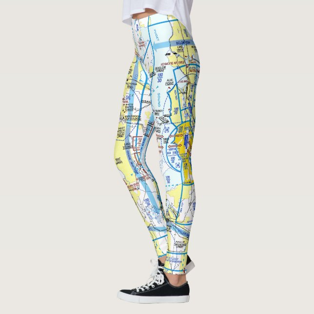 leggings de gráfico de ruta de Seattle (Izquierda)