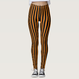 Leggings de Halloween naranja y negro