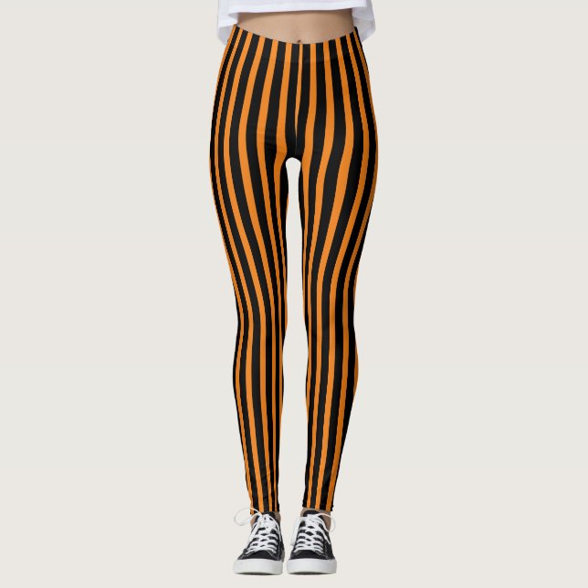 Leggings de Halloween naranja y negro (Anverso)