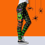 Leggings de Halloween: Pánticos de pequeños monstr<br><div class="desc">Por todas partes alegres monstruos de Halloween,  leggings</div>