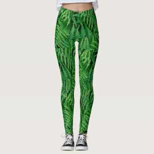 Leggings de helechos verdes en el jardín: Ve a la