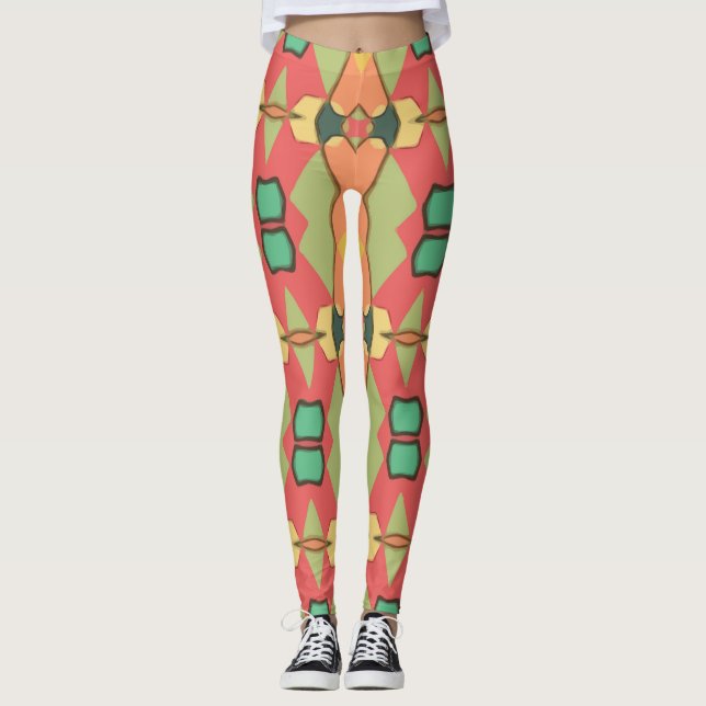 leggings de huellas digitales africanas (Anverso)
