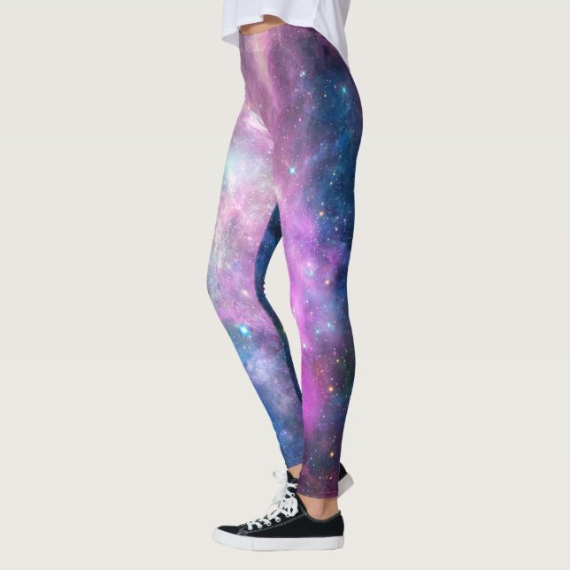Leggings de Impresión de Espacio Galáctico (Izquierda)