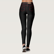 Leggings de Jeans Negro Falso