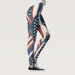Leggings de la bandera de los Estados Unidos en el