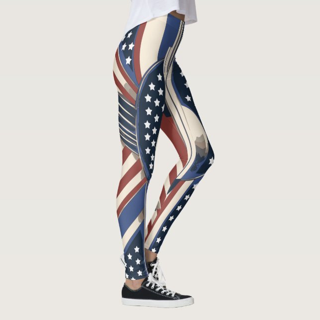 Leggings de la bandera de los Estados Unidos en el (Derecha)